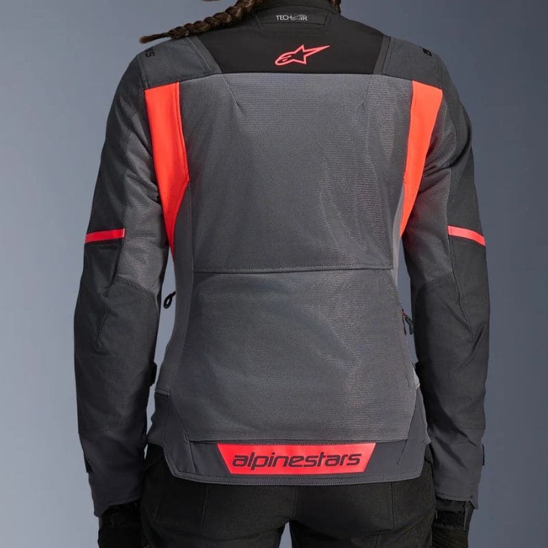 ALPINESTARS STELLA ST2 AIR JACKET 3210725 DEEP GRAY DARK GRAY FLUO CORAL 9257 - immagine 2