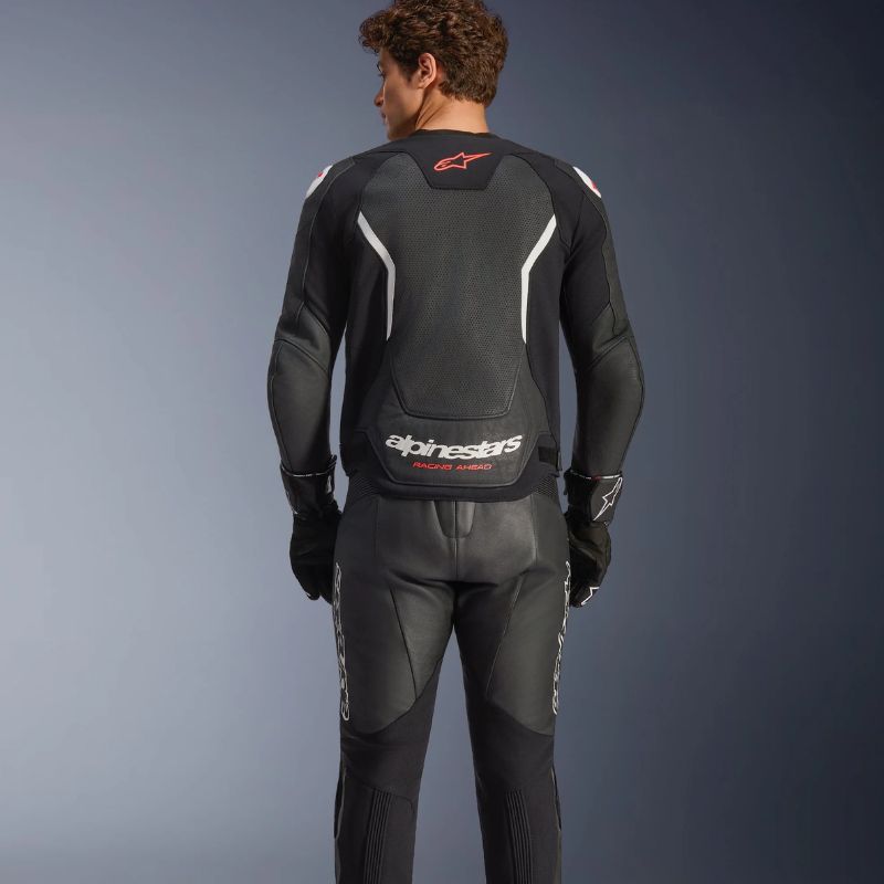 ALPINESTARS GP FORCE V2 LEATHER JACKET AIRFLOW 3100326 BLACK WHITE 12 - immagine 2